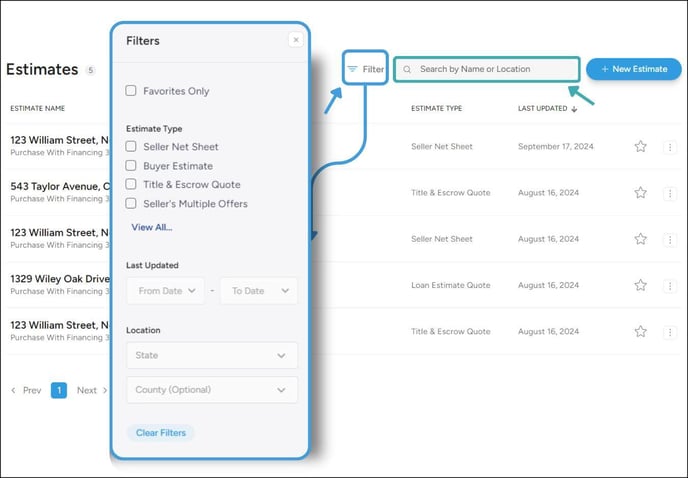 Generating Saving Organizing Estimates 4